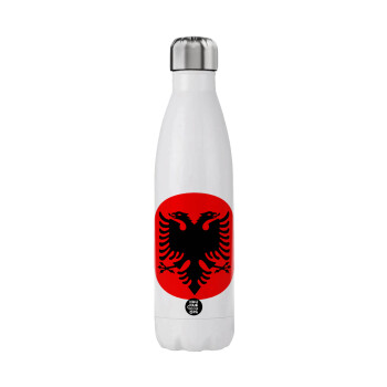 Albanian Flag, Stainless steel, double-walled, 750ml