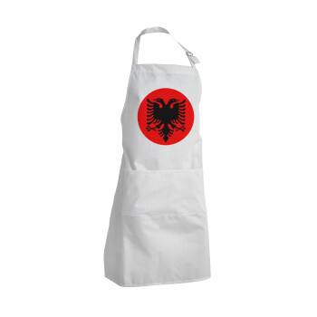 Albanian Flag, Adult Chef Apron (with sliders and 2 pockets)