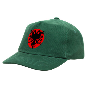 Albanian Flag, Children's Baseball Cap, 100% Cotton Drill, GREEN (COTTON, CHILDREN'S, ONE SIZE)