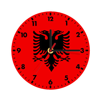 Σημαία Αλβανίας, Ρολόι τοίχου ξύλινο (20cm)