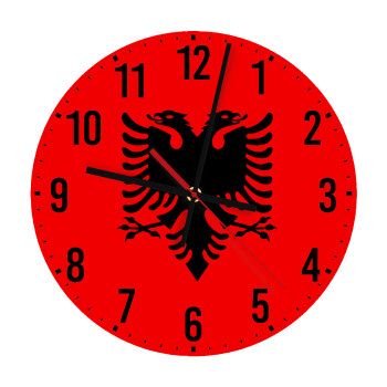 Σημαία Αλβανίας, Ρολόι τοίχου ξύλινο (30cm)