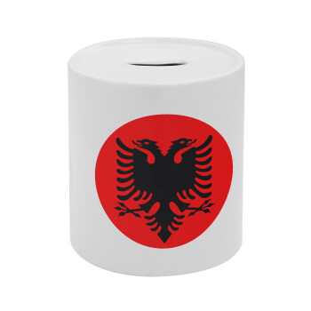 Σημαία Αλβανίας, Κουμπαράς πορσελάνης με τάπα