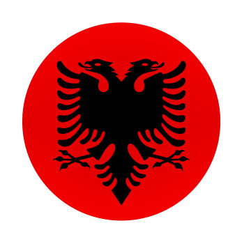 Σημαία Αλβανίας, Mousepad Στρογγυλό 20cm
