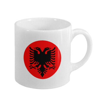 Albanian Flag, Κουπάκι κεραμικό, για espresso 150ml