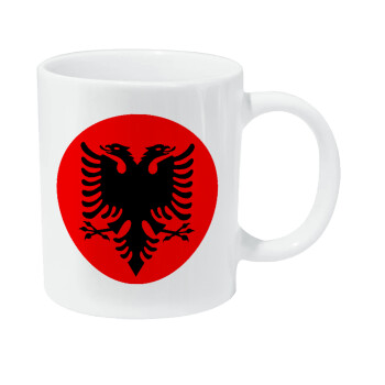 Albanian Flag, Κούπα Giga, κεραμική, 590ml