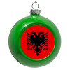 Green Christmas tree ornament bauble 8cm