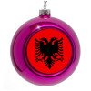 Purple Christmas tree ornament bauble 8cm