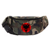 Unisex waist bag (banana) in Jungle camouflage color with 2 pockets