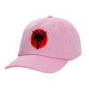 Adult Baseball Cap, 100% Cotton, PINK (COTTON, ADULT, UNISEX, ONE SIZE)