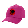 Children's Baseball Cap, 100% Cotton Twill, Fuchsia (COTTON, CHILDREN'S, UNISEX, ONE SIZE)