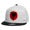 Καπέλο παιδικό Flat Snapback, Λευκό (100% ΒΑΜΒΑΚΕΡΟ, ΠΑΙΔΙΚΟ, UNISEX, ONE SIZE)