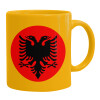 Ceramic coffee mug yellow, 330ml