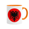 Mug colored orange, ceramic, 330ml