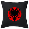 Sofa cushion black 50x50cm includes filling