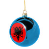 Blue Christmas tree ball ornament 8cm