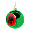 Green Christmas tree ornament ball 8cm