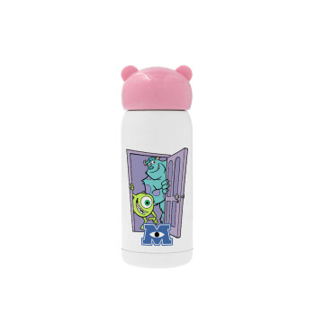 Monster inc, Pink stainless steel thermal flask, 320ml