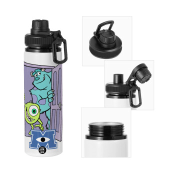 Monster inc, Metal water bottle with safety cap, aluminum 850ml