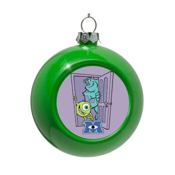 Monster inc, Green Christmas tree ornament bauble 8cm