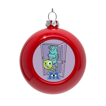 Monster inc, Red Christmas tree ornament bauble 8cm