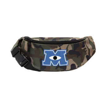 Monster inc, Unisex waist bag (banana) in Jungle camouflage color with 2 pockets