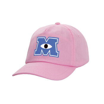 Monster inc, Casual children's baseball cap, 100% Cotton Twill, PINK (COTTON, CHILDREN'S, ONE SIZE)