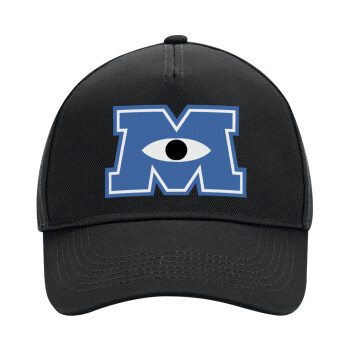 Monster inc, Adult Ultimate Hat BLACK, (100% COTTON DRILL, ADULT, UNISEX, ONE SIZE)