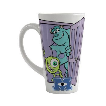 Monster inc, Κούπα κωνική Latte Μεγάλη, κεραμική, 450ml