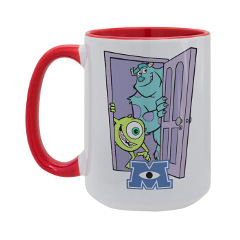 Monster inc, Κούπα Mega 15oz, κεραμική Κόκκινη, 450ml