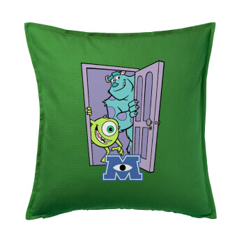 Monster inc, Sofa cushion Green 50x50cm includes filling