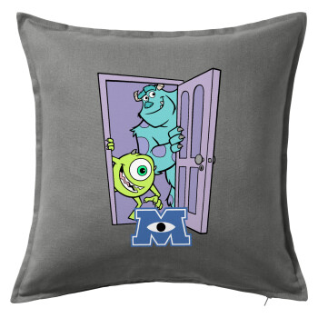 Monster inc, Sofa cushion Grey 50x50cm includes filling