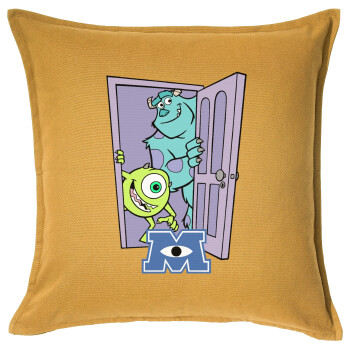 Monster inc, Sofa cushion YELLOW 50x50cm includes filling