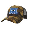 Adult Structured Trucker Hat, with Mesh, (Camouflage) Army (100% COTTON, ADULT, UNISEX, ONE SIZE)