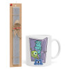 Easter Set, Ceramic Cup (330ml) & Easter aromatic flat candle (30cm) (GRAY)