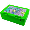 Children's cookie container GREEN 185x128x65mm (BPA free plastic)