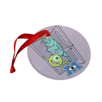 Monster inc, Christmas ornament glass 9cm