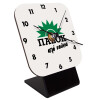 Quartz Wooden table clock with hands (10cm)