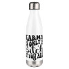 Metal mug thermos White (Stainless steel), double wall, 500ml