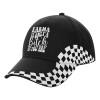 Adult Ultimate BLACK RACING Cap, (100% COTTON DRILL, ADULT, UNISEX, ONE SIZE)