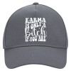 Ultimate Adult Hat Grey, (100% COTTON DRILL, ADULT, UNISEX, ONE SIZE)