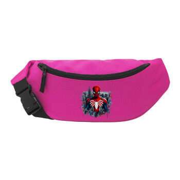 Spiderman City, Unisex waist bag (banana) in PINK color with 2 pockets