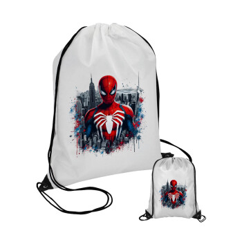 Spiderman City, Pouch bag with black cords (1 piece)