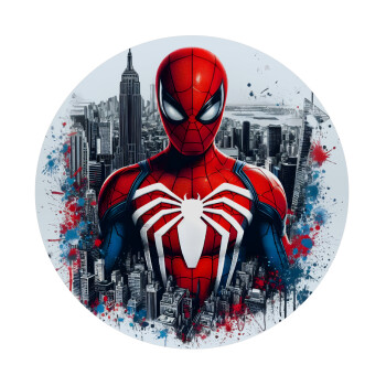 Spiderman City, Mousepad Round 20cm