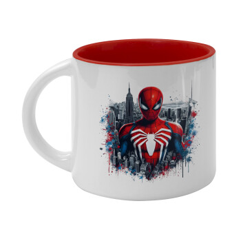 Spiderman City, Κούπα κεραμική 400ml Λευκή/Κόκκινη