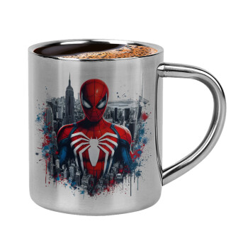 Spiderman City, Double-wall metal cup for espresso (220ml)