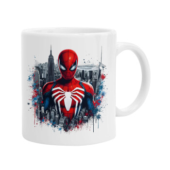 Spiderman City, Ceramic coffee mug, 330ml (1pcs)