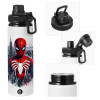 Metal water bottle with safety cap, aluminum 850ml