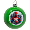 Green Christmas tree ornament bauble 8cm