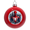 Red Christmas tree ornament bauble 8cm