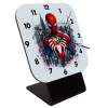 Quartz Wooden table clock with hands (10cm)